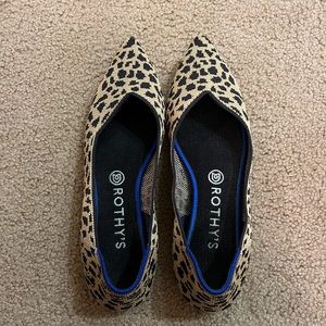 Rothy’s The Point Retired Leopard Print Size 9.5